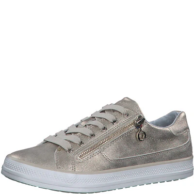 S.oliver Sneaker Lace-up Shoes Sneakers Half Shoes Gold 23615 New! - Image 1 of 4