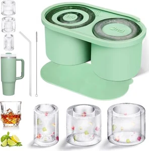 Stanley Ice Mold for Tumbler Cup 40 oz, Cube Tray Cup, Green - Picture 1 of 7