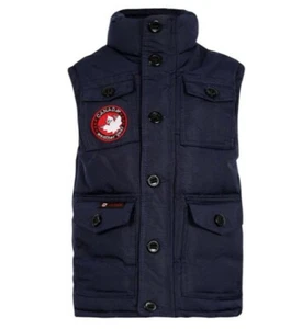 Nuevo $110 Canada Weather Niño Chaleco Aislado Azul Marino ~ Talla 5/6 - Imagen 1 de 4