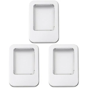 10pcs Metal Storage Tin Gift Tin Clear Window Tins Container - Afbeelding 1 van 12