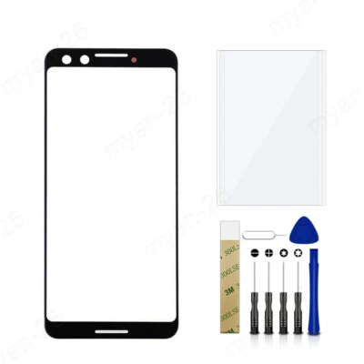 Repuesto de pantalla de lente de vidrio frontal para Google Pixel 3 G013A + Kit de herramientas Foto 1 de 4