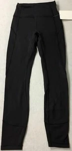 Lululemon Women’s In Movement 7/8 Tight Everlux Black LW5BPGS Size 2 - Picture 1 of 2