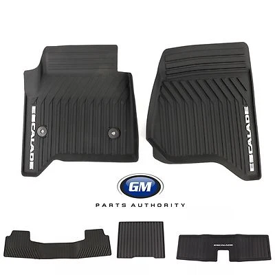 Cadillac Escalade Premium 2015-2020 equipamiento alfombrilla para todo clima negro genuino OEM GM Foto 1 de 4