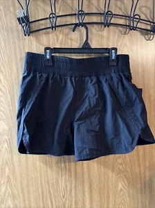 Athletic Works Active Wind Shorts Lined Girls Size 18 Black 100% Nylon - Picture 1 of 4