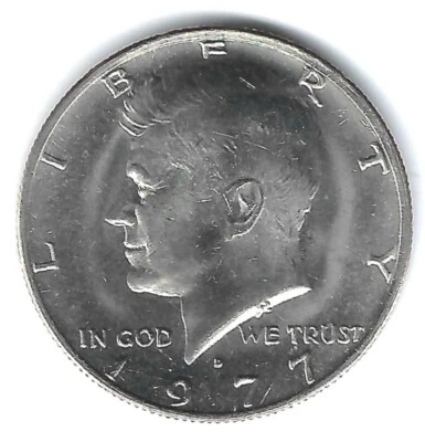 1977-D Denver A/Uncirculated Business Strike Half Dollar Coin! - Image 1 of 2