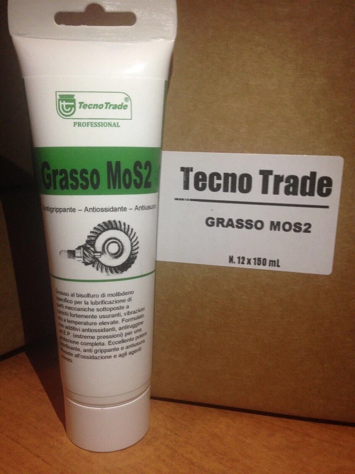 TECNOTRADE Grasso al bisolfuro di molibdeno MoS2 per giunti omocinetici, tubetto da 150mL