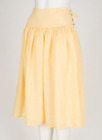 Jupe boucle en lin jaune pâle vintage années 1970/1980 Cacharel taille XS