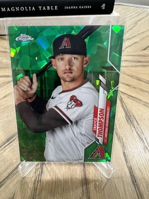 Trayce Thompson 2020 Topps actualización cromada zafiro verde #U-291/45 SSP Foto 1 de 2
