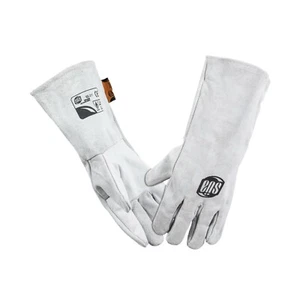 SÜA Welding/BBQ/Heat Resistant Gloves, Straight Thumb, Full Cotton Fleece Lining - Picture 1 of 4