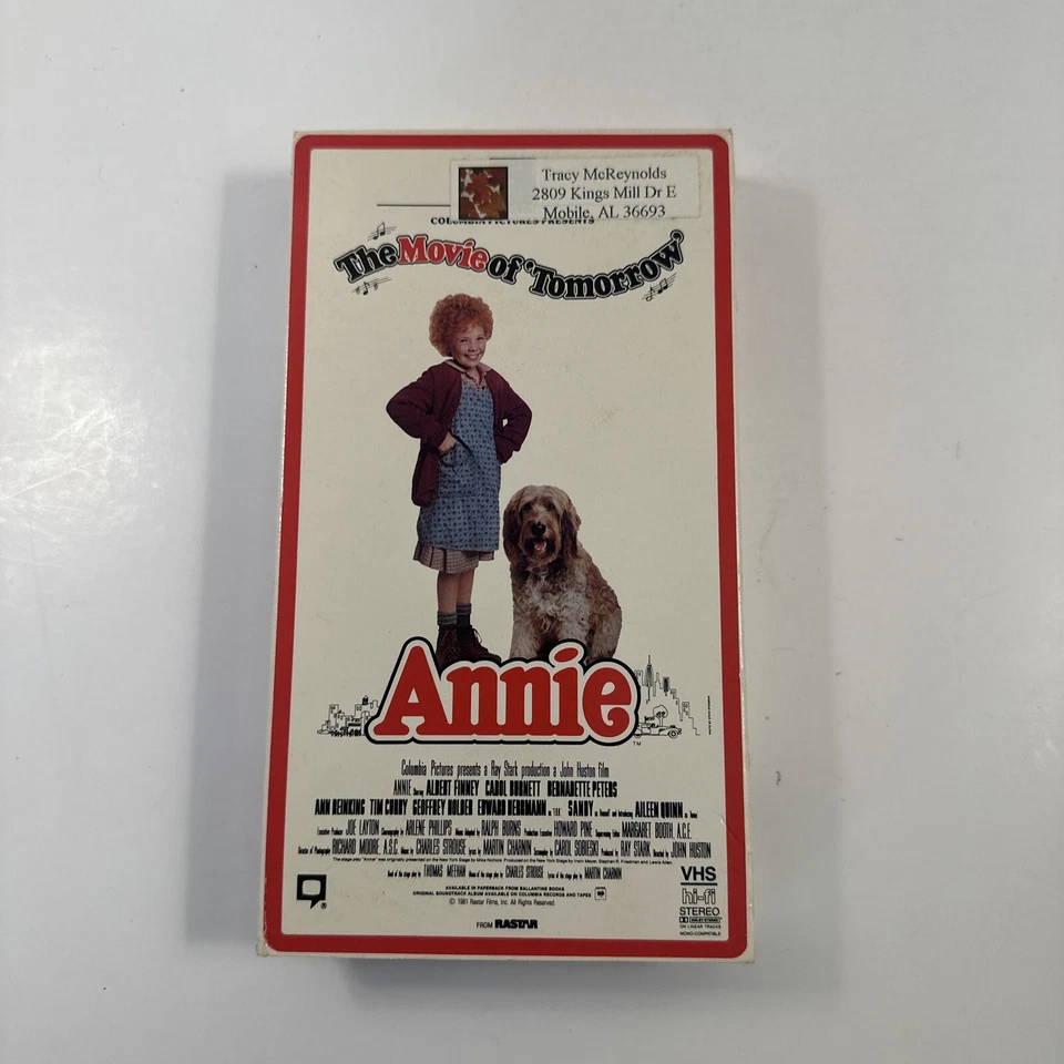 Annie The Movie Of "Tomorrow " VHS 1985 Video Tape RCA Columbia Pictures Movie Foto 1 de 4