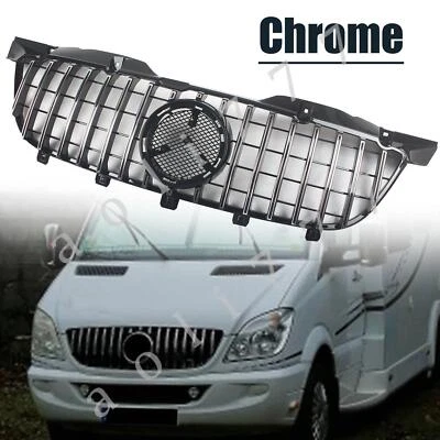 Front Radiator Grille Outlet Chrome For Mercedes Benz W906 Sprinter 2009-2013 - Image 1 of 4