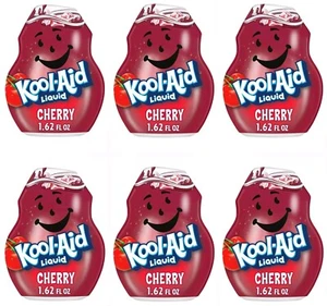 6 Pack Kool-Aid Liquid Cherry Artificially Flavored Drink Mix 1.62 Oz Bottle - Picture 1 of 10