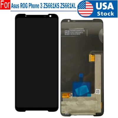 New For Asus ROG Phone 3 ZS661KS ZS661KL OLED LCD Display Touch Screen Digitizer - Image 1 of 4