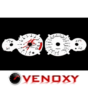 Suzuki GSX 1300R Hayabusa 2008-2011 MPH Aftermarket White Gauge Faces - Picture 1 of 1