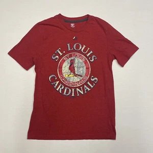 St. Louis Cardinals T-shirt Kids Boys Size XL (18) MLB Majestic Red Short Sleeve - Picture 1 of 7