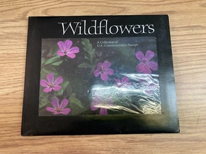 KAPPYSTAMPS  USPS WILDFLOWER COMPLETE COLLECTION STAMPS IN HARD COVER BOOK  A652 - Picture 1 of 1