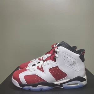 Nike Air Jordan 6 Retro Carmine 2021 GS Size 5.5Y Women’s 7 384665-106 Authentic - Picture 1 of 10