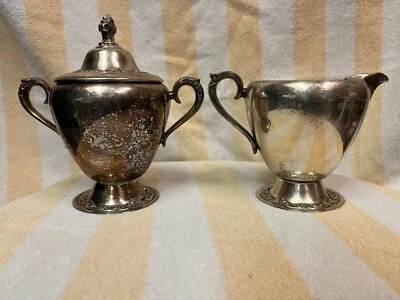 Roger's & Bro. de colección Juego de servicio para crema 2303 azúcar y 2304 Foto 1 de 4