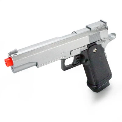 BBTAC Airsoft Gun Spring Pistol Galaxy G6S Full Metal Slide 1911 Hi-CAPA 290FPS Silver