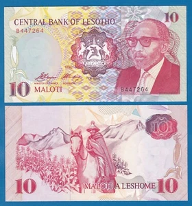 Lesotho 10 Maloti P 11a 1990 UNC (P 11a) - Imagen 1 de 1