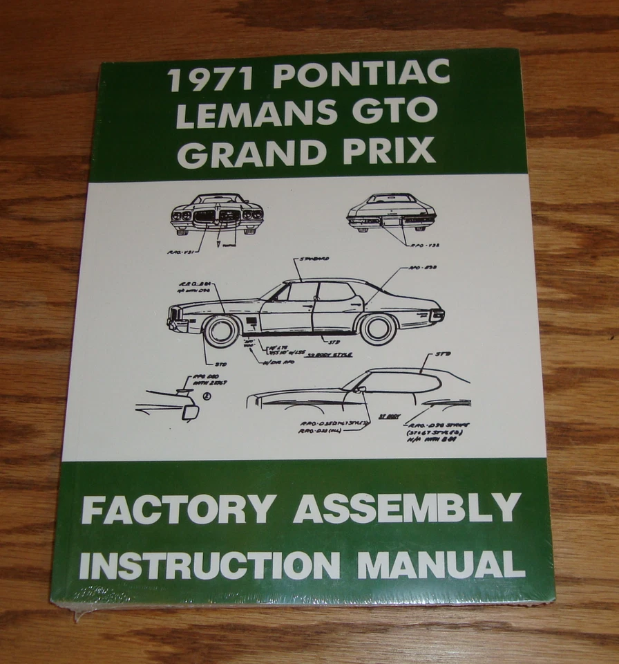 Pontiac LeMans GTO 1971 Grand Prix manual de instrucciones de montaje de fábrica 71 Foto 1 de 1