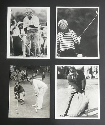 Lote de 4 fotografías de golf de colección: Palmer, Nicklaus, Nelson, Hagen Foto 1 de 4