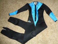 Oceanic Usa Swim Surf Scuba Splash Full Wet Suit Women Size L Large 2.5mm Mint