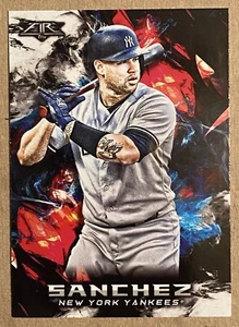 2018 Topps Fire Baseball Card #43 Gary Sanchez New York Yankees - Picture 1 of 6