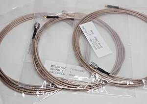 (3) MMCX (Male) Right Angle, Gold to SMA (Male) RG316 Cable 6' 7.5" NEW! - Picture 1 of 3