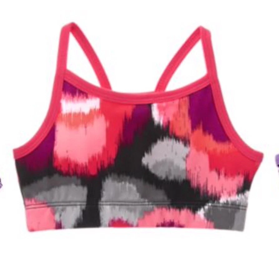 Nuevo con etiquetas Sujetador Deportivo Niñas Gymgo Active Gymboree Floral Rosa Geométrico S 5-6 Foto 1 de 1