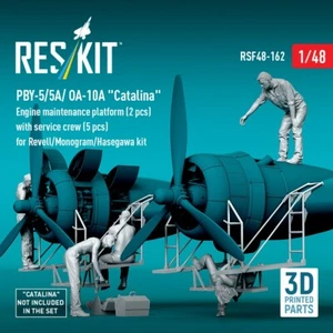 1:48 PBY-5/5A/ OA-10A Catalina Engine maintenance Platform with Service Crew - Picture 1 of 6