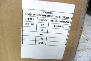 Dekka - 2" Dekka 22 - Tape Head Z59-1039 New in never opened Factory Box - Picture 1 of 6