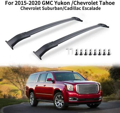 Barras transversales para portaequipajes de techo de 2 piezas para GMC Yukon XL 2015-2020 Foto 1 de 4