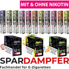 Undercover Einweg E-Zigarette Shisha 12 Stück Einweg Vape mit & ohne Nikotin Set