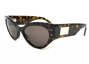 Dolce & Gabbana Sunglasses DG4480 502/73 Turtle Brown Cat Eye with Brown Lenses - Picture 1 of 12