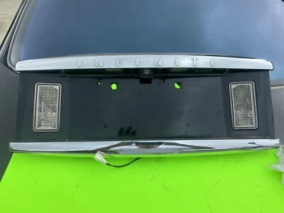 2004-10 INFINITI QX56 COM TAMPA TRASEIRA DA CÂMERA PAINEL DE LICENÇA DE BACKUP ENFEITE PRETO! - Imagem 1 de 4