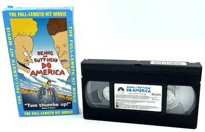 BEAVIS and BUTT HEAD Do America Movie VHS Cassette Tape Full Length - Image 1 of 4