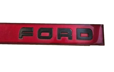 1987 - 1991 Tailgate Trim Panel LETTER SET for Red Reflector Ford F150 F250 F350 - Image 1 of 4