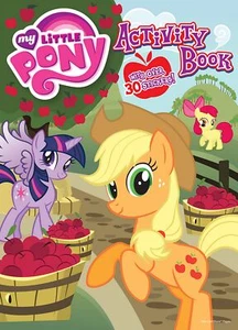 NUOVO libro da colorare My Little Pony 32 pagine con adesivi cover Applejack, ottimo regalo - Foto 1 di 1