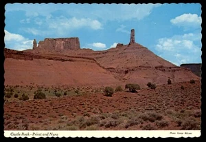 Postcard Castle Rock - Priest & Nuns, Red Stone, Castle Valley, UT UNP - Picture 1 of 2