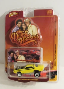 JOHNNY LIGHTNING DUKES OF HAZZARD DAISY'S PLYMOUTH ROAD RUNNER R4 ZINGER  "NIP" - Picture 1 of 7