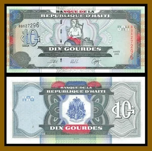 Haiti 10 Gourdes, 2000 P-265a Unc - Picture 1 of 1
