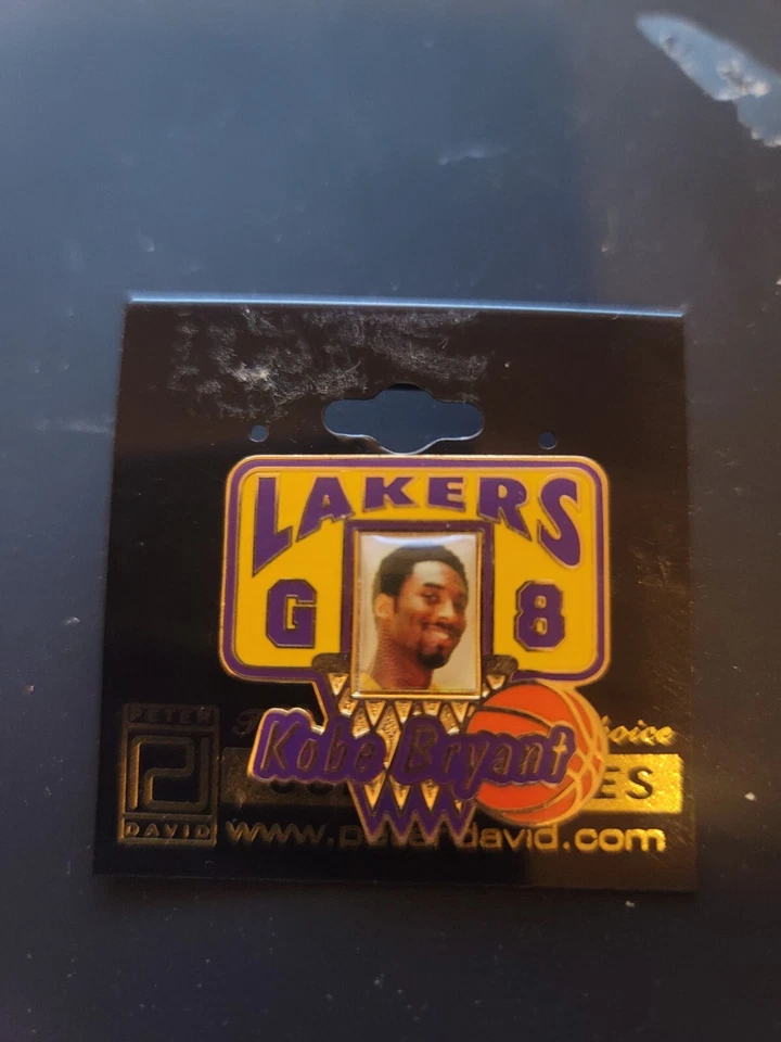 LA LAKERS KOBE BRYANT 2002 Championship Photo Lapel Pin-Peter David-Very Rare - Image 1 of 4
