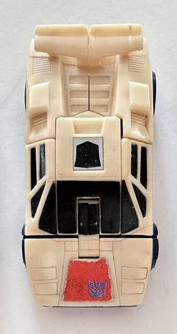 Transformers G1 Breakdown Vintage Figure White Car Cover