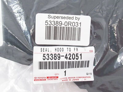 Sello de guardabarros superior izquierdo genuino OEM Toyota 53389-0R031 2016-2018 RAV4 Foto 1 de 4
