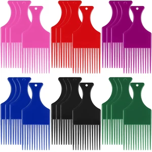 24 Pcs Hair Pick for Curly Hair Afro Pick for Women and Men Afro Comb Detangling - Picture 1 of 7