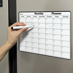 Reusable Wipeable Fridge Sticker Weekly Planner Organiser MemoBoard 2 FREE GIFTS - Picture 1 of 9