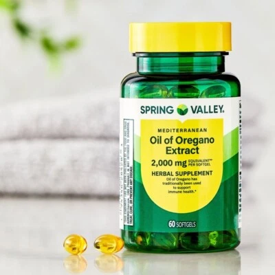 Spring Valley Mediterranean Oil of Oregano Extract Herbal Softgels 2000 mg 60Ct - Image 1 of 4