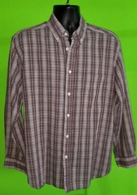 CAMISA GRANDE True De Colección Años 70 80 BRITTANIA Marrón BOTÓN A CUADROS - Para Hombre talla L 65/35 Foto 1 de 4