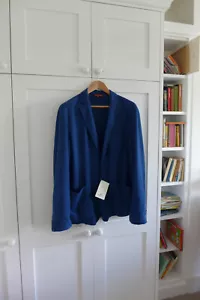 Barena Taca Puno Blazer in Blue Herringbone Alpaca, Size 54 - BNWT, RRP £455 - Picture 1 of 13